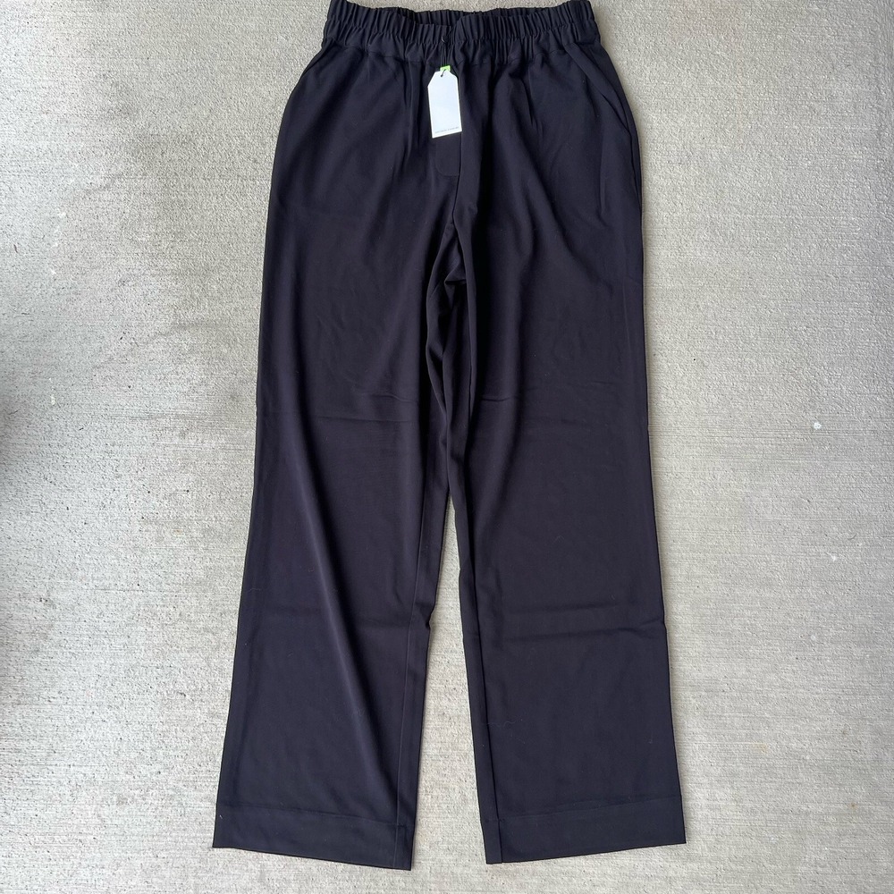 Universal Standard Eden Twill‎ Pants Womens XS Long Black Pull On Stretch NWT